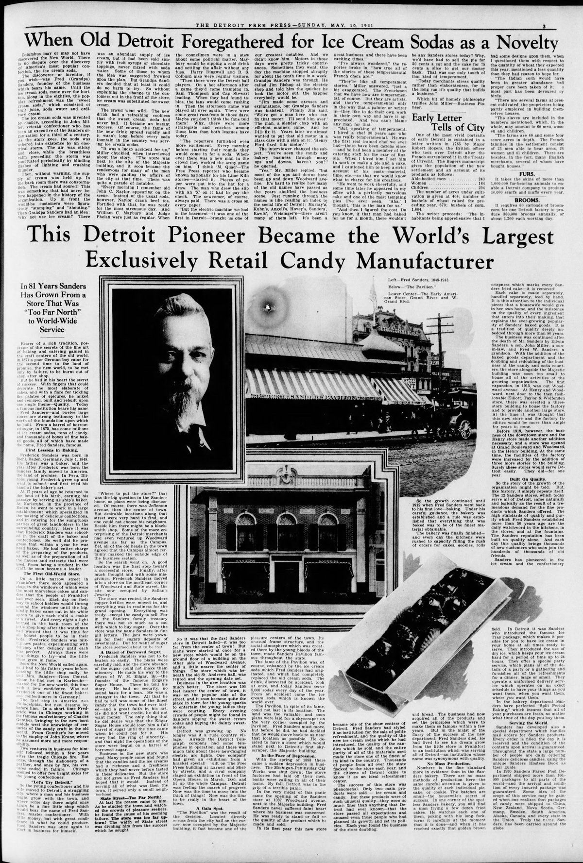 Sanders - 1931 Extensive Article (newer photo)